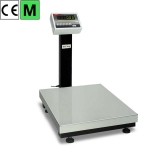 wagi platformowe 1-czujnikowe, magazynowe, techniczne - BA na słupku max: 3kg&divide;300kg odczyt: 1g&divide;100g wyświetlacz: LED / LCD miernik: aluminium lakierowane szalka: nierdzewna